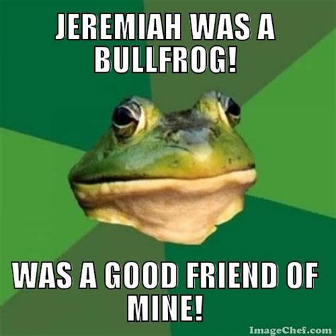 Jeremiah Was A Bullfrog Ringtone