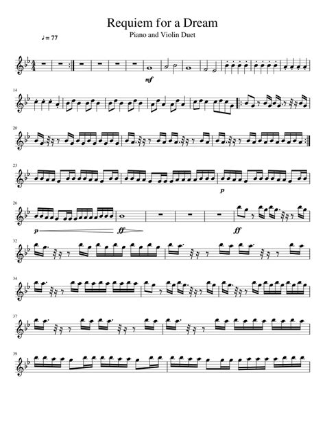 Violin Piano Requiem for a Dream Ringtone