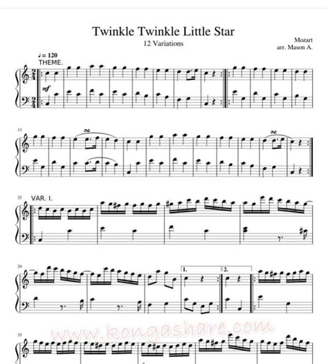 Twinkle Twinkle Little Star Mozart Ringtone