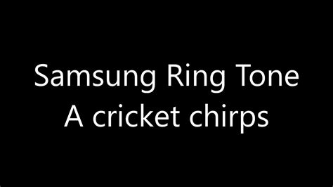 Samsung Chirps Ringtone