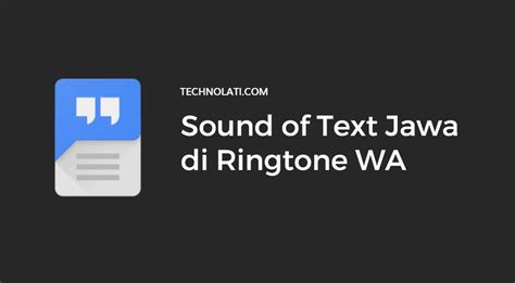 Jawa Text Tone