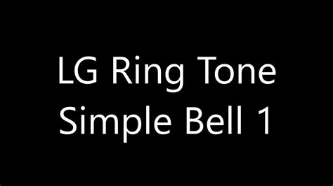 LG Simple Bell Ringtone