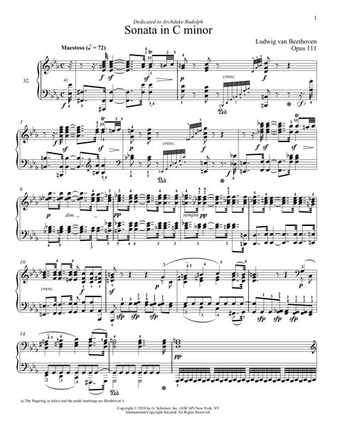 Sonata No.32 in c minor Ringtone