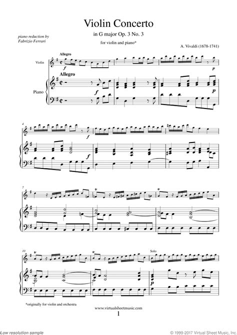 Violin Concerto No.3 in G Major Ringtone
